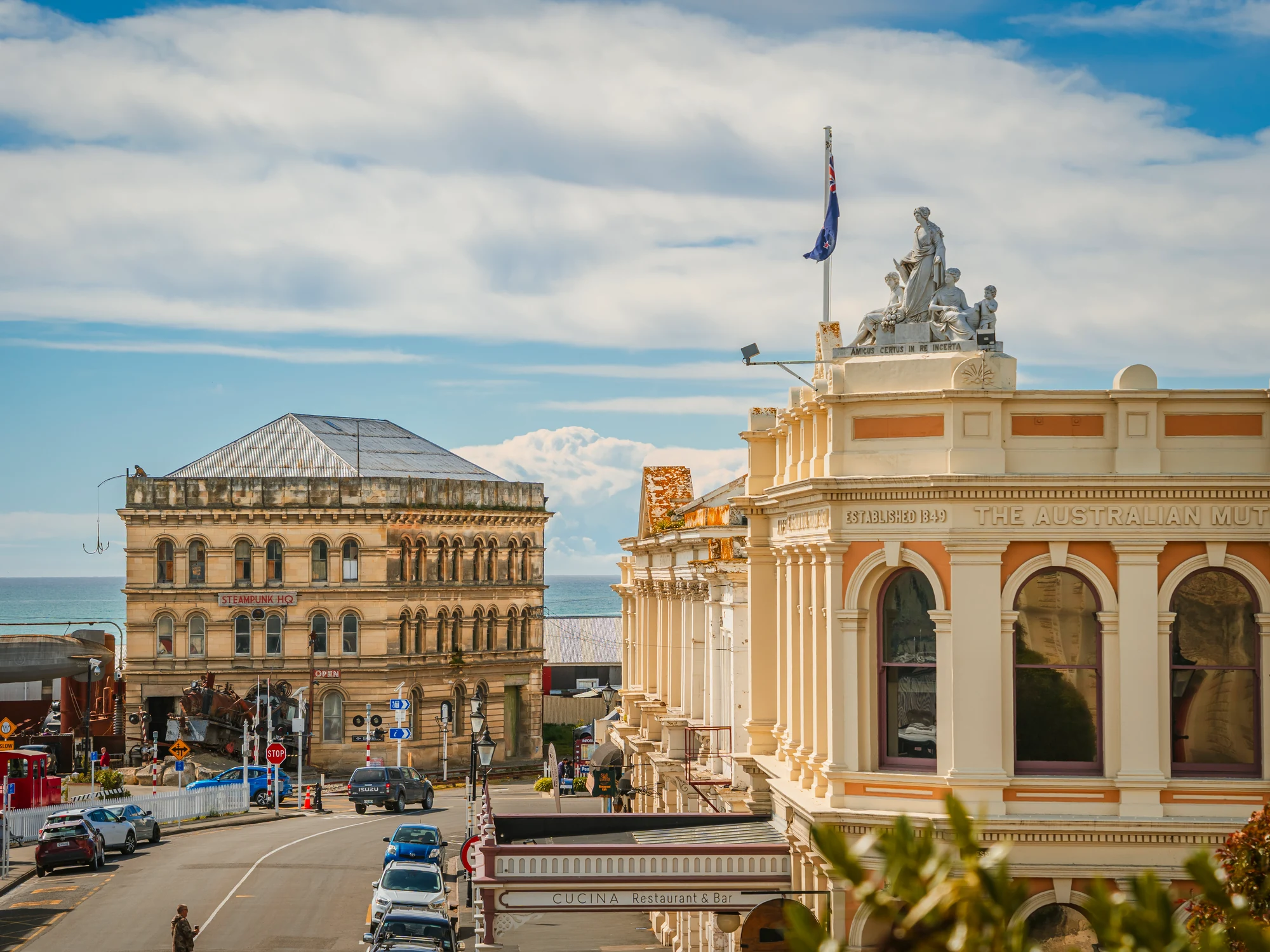 A coastal view of Oamaru